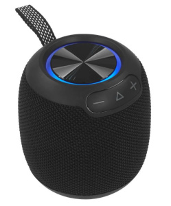 Портативная колонка с Bluetooth 5.3 и светодиодной подсветкой, 8Вт, LYAMBDA, чёрный [LBS201-BK]