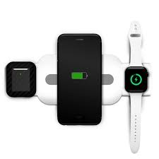 Беспроводное зарядное устройство для телефона, часов и наушников Lyambda LNT5-WT Белый 5W/7.5W/10W