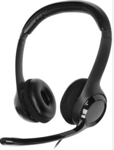 Гарнитура проводная Logitech H390, Black [981-000803]