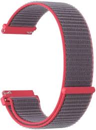 Универсальный ремешок из нейлона для часов 20 mm LYAMBDA VEGA DS-GN-03-20-3 Gray-pink