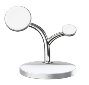 Беспроводное зарядное устройство LYAMBDA MagSafe 3в1 LWI12 белый 2,5W/5W/15W