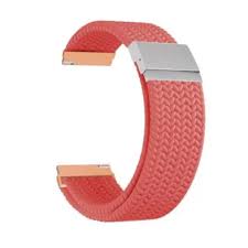 Универсальный плетеный нейлоновый ремешок для часов 22 mm LYAMBDA PLEIONE DSN-13-22-CR Coral color