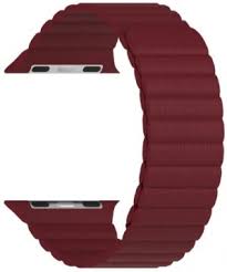 Кожаный ремешок для Apple Watch 38/40/41 mm LYAMBDA POLLUX DSP-24-40-WR Wine red