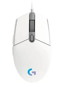 Мышь проводная игровая Logitech G102 LIGHTSYNC, White [910-005809]