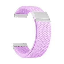 Универсальный плетеный нейлоновый ремешок для часов 20 mm LYAMBDA PLEIONE DSN-13-20-LVT Light purple