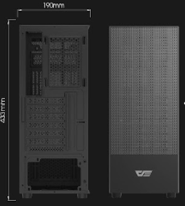 Корпус LYAMBDA LGT-05 (ATX, MICRO ATX, ITX, 320*190*433, USB3.0*2, 3*120мм кулера в комплекте)