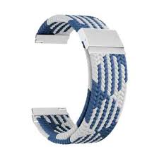 Универсальный плетеный нейлоновый ремешок для часов 20 mm LYAMBDA PLEIONE DSN-13-20-BLW Blue/White